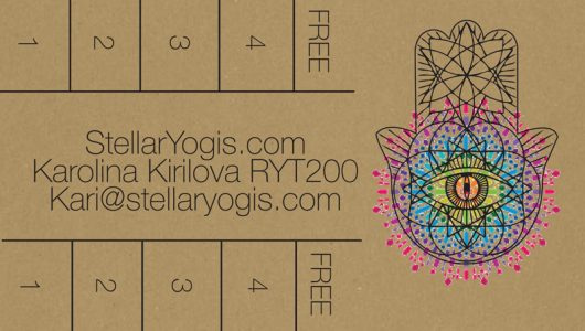Stellar Yogis Hickory Hills Buy 4 Classes Get the 5th Free Punch Card